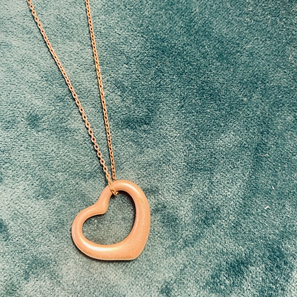 Tiffany Elsa Peretti Open Heart Pendant - Picture 3 of 6